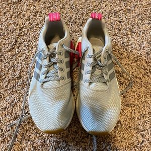Adidas women’s pink and grey NMD size 7